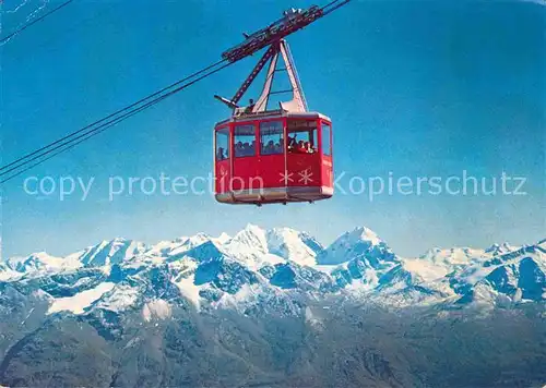 AK / Ansichtskarte Seilbahn Corviglia Piz Nair St. Moritz Berninagruppe Kat. Bahnen