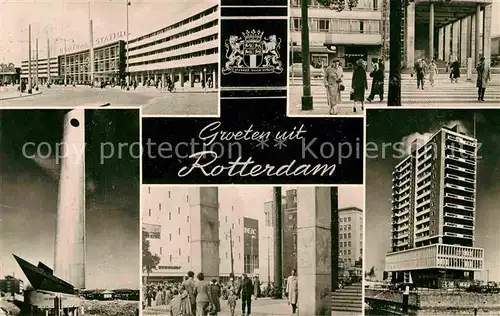 AK / Ansichtskarte Rotterdam Hauptbahnhof Hochhaus  Kat. Rotterdam