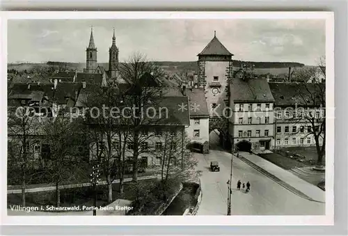 AK / Ansichtskarte Villingen Schwenningen Partie beim Riettor Kat. Villingen Schwenningen