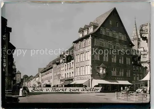 AK / Ansichtskarte Villingen Schwenningen Blick vom Markt zum Riet Tor Kat. Villingen Schwenningen