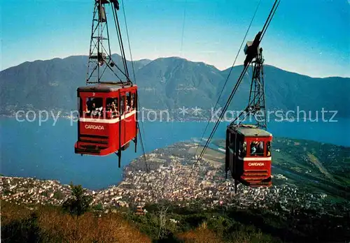 AK / Ansichtskarte Seilbahn Funivia Locarno Cardada Kat. Bahnen