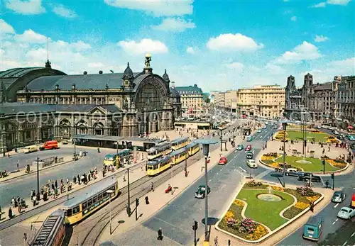 AK / Ansichtskarte Strassenbahn Frankfurt am Main Hauptbahnhof Kat. Strassenbahn