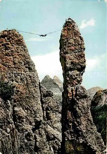 AK / Ansichtskarte Bergsteigen Klettern Rocciatori Dolomiti Guglia De Amicis Misurina Kat. Bergsteigen