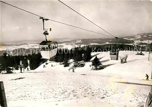 AK / Ansichtskarte Seilbahn Telecabine Mont Rond Col de la Faucille  Kat. Bahnen