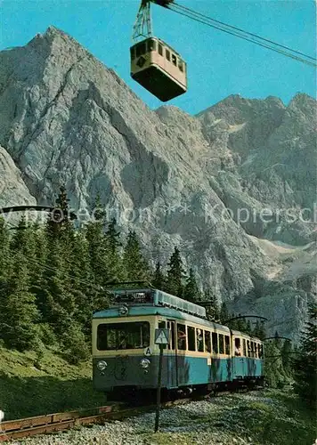 AK / Ansichtskarte Zahnradbahn Seilbahn Bayerische Zugspitzbahn Zugspitzgipfel  Kat. Bergbahn