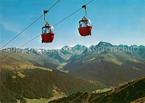 AK / Ansichtskarte Seilbahn Schatzalp Strela Davos Sertigtal  Kat. Bahnen