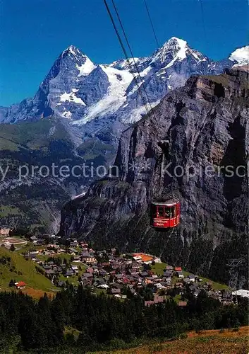 AK / Ansichtskarte Seilbahn Schilthorn Muerren  Kat. Bahnen