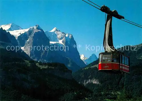 AK / Ansichtskarte Seilbahn Meiringen Reuti Wellhorn Wetterhorn Eiger  Kat. Bahnen