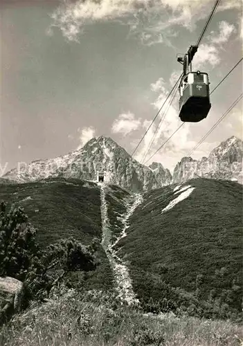 AK / Ansichtskarte Seilbahn Vysoke Tatry Lanovka na Skalnate Pleso  Kat. Bahnen