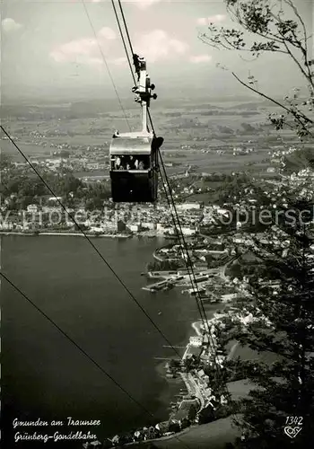 AK / Ansichtskarte Seilbahn Gruenberg Gmunden Traunsee  Kat. Bahnen