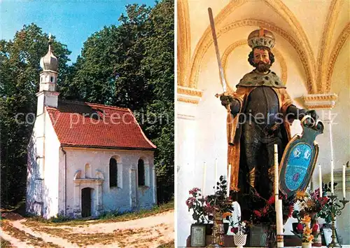 AK / Ansichtskarte Bad Staffelstein Wallfahrtskapelle St. Kastl Skulptur des Hallertauer Heiligen Kat. Bad Staffelstein