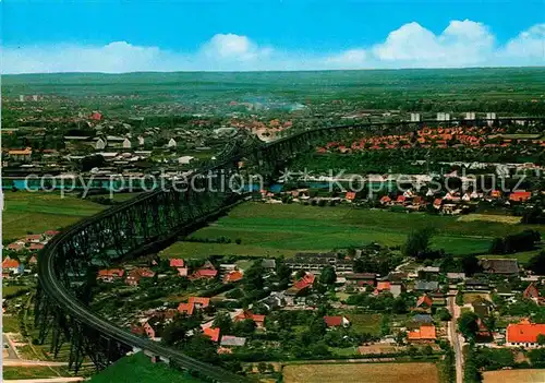 AK / Ansichtskarte Rendsburg Hochbruecke Nord Ostsee Kanal Fliegeraufnahme  Kat. Rendsburg