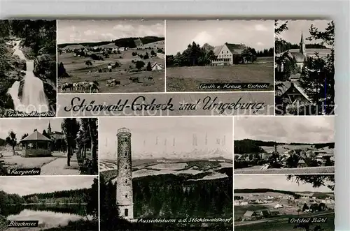 AK / Ansichtskarte Escheck Gasthaus zum Kreuz Triberger Wasserfall Blindensee Kat. Schoenwald im Schwarzwald