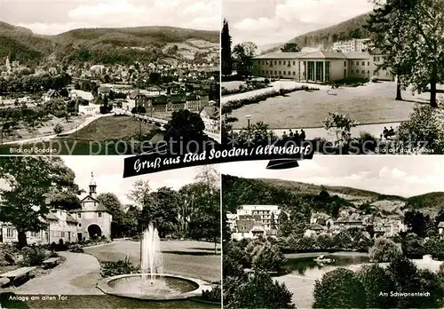 AK / Ansichtskarte Allendorf Bad Sooden Kurhaus Schwanenteich  Kat. Bad Soden am Taunus