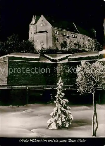 AK / Ansichtskarte Nuernberg Burg im Schnee Weihnachtskarte Kat. Nuernberg