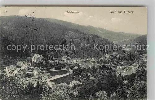 AK / Ansichtskarte Triberg Schwarzwald Totalansicht Kat. Triberg im Schwarzwald