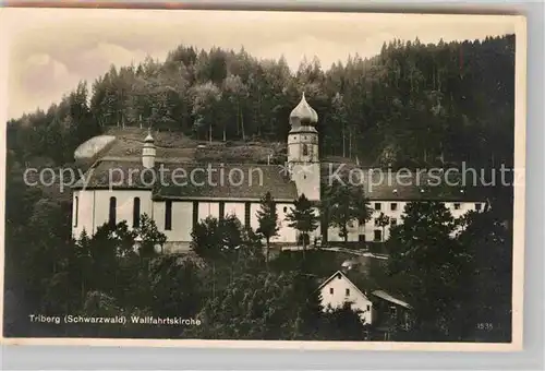 AK / Ansichtskarte Triberg Schwarzwald Wallfahrtskirche Kat. Triberg im Schwarzwald