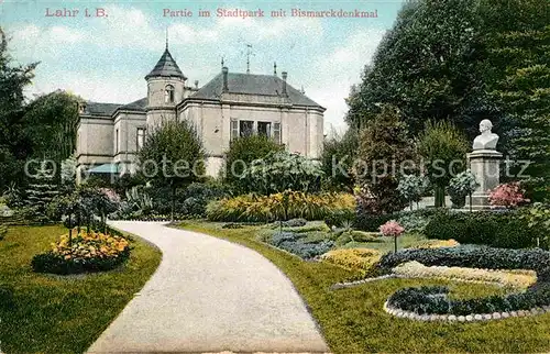 AK / Ansichtskarte Lahr Schwarzwald Stadtpark Bismarckdenkmal Kat. Lahr