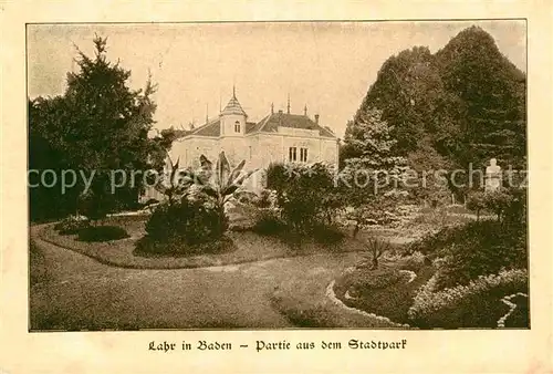 AK / Ansichtskarte Lahr Schwarzwald Im Stadtpark Kat. Lahr