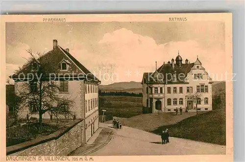 AK / Ansichtskarte Dauchingen Pfarrhaus Rathaus Kat. Dauchingen