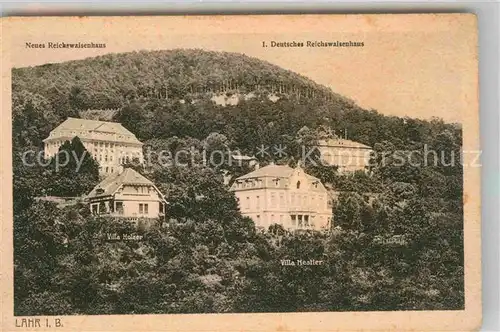 AK / Ansichtskarte Lahr Schwarzwald Reichswaisenhaus Villa Holzer Villa Nestler Kat. Lahr