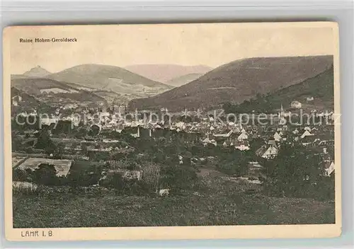 AK / Ansichtskarte Lahr Schwarzwald Panorama  Ruine Hohengeroldseck   Kat. Lahr