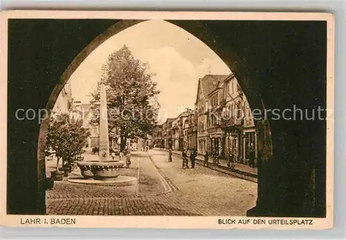 AK / Ansichtskarte Lahr Schwarzwald Blick auf den Urteilsplatz Kat. Lahr