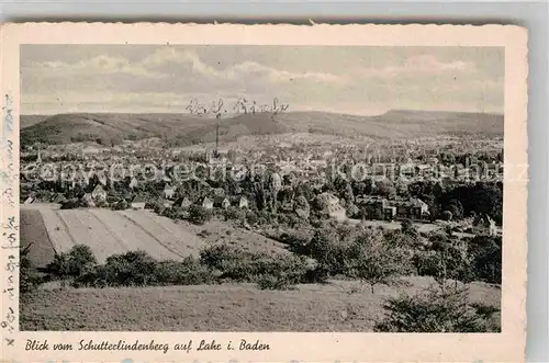 AK / Ansichtskarte Lahr Schwarzwald Blick vom Schutterlindenberg Kat. Lahr