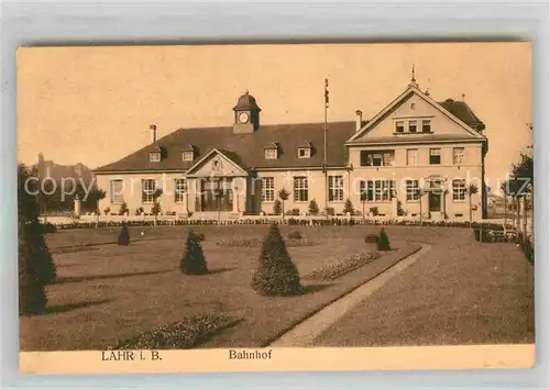 AK / Ansichtskarte Lahr Schwarzwald Bahnhof Kat. Lahr