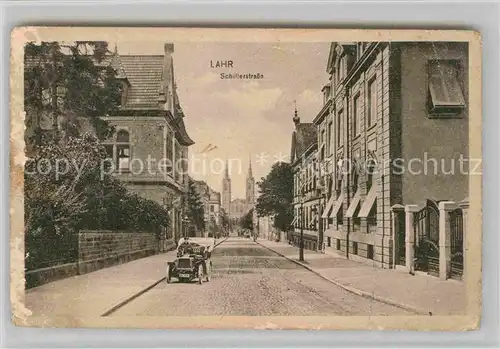 AK / Ansichtskarte Lahr Schwarzwald Schillerstrasse Kirche Kat. Lahr