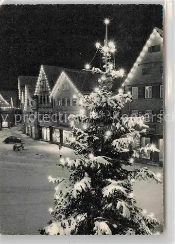 AK / Ansichtskarte Urach Schwarzwald Marktplatz zur Weihnachtszeit Kat. Voehrenbach