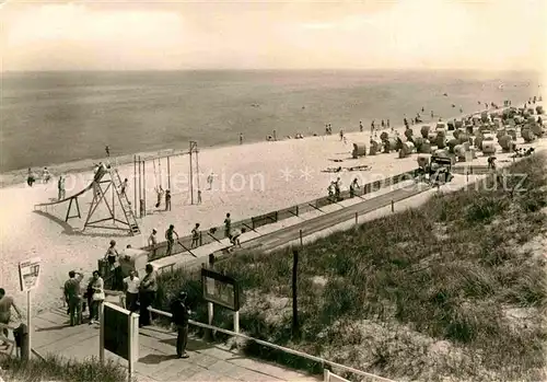AK / Ansichtskarte Zinnowitz Ostseebad Sportanlagen am Strand 