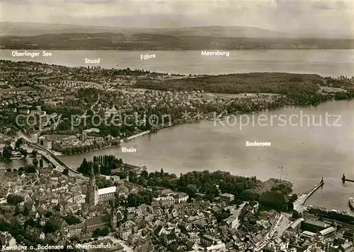 AK / Ansichtskarte Konstanz Bodensee Fliegeraufnahme Kat. Konstanz