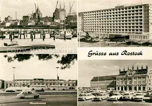 AK / Ansichtskarte Rostock Mecklenburg Vorpommern Hafen Bahnhof %ra Kat. Rostock