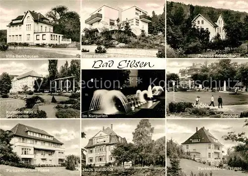 AK / Ansichtskarte Bad Eilsen Villa Barkhausen Haus Juliane Pension Friedrichshof Kurgarten Kat. Bad Eilsen