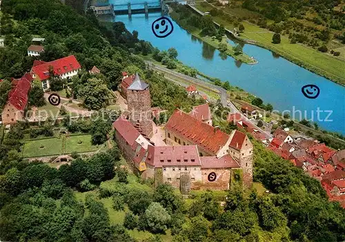 AK / Ansichtskarte Rothenfels Unterfranken Burg Main Fliegeraufnahme Kat. Rothenfels