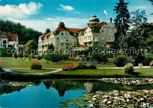 AK / Ansichtskarte Bad Salzschlirf Badehof Teich Park Kat. Bad Salzschlirf