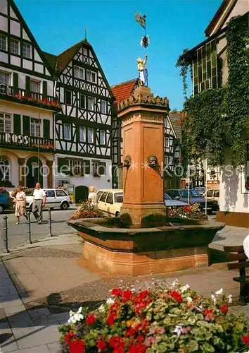 AK / Ansichtskarte Bad Orb Brunnen am Marktplatz Kat. Bad Orb