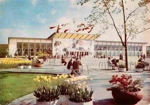 AK / Ansichtskarte Gartenbauaustellung Erfurt Halle I Voelkerfreundschaft Festplatz  Kat. Expositions