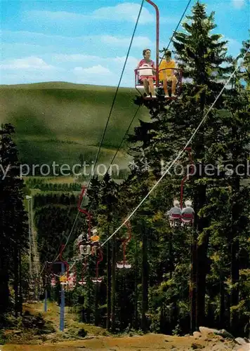 AK / Ansichtskarte Sessellift Ochsenkopf Talstation Sued Fleckl Fichtelgebirge  Kat. Bahnen