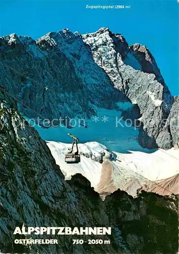 AK / Ansichtskarte Seilbahn Osterfelder Alpspitzbahnen Garmisch Partenkirchen  Kat. Bahnen