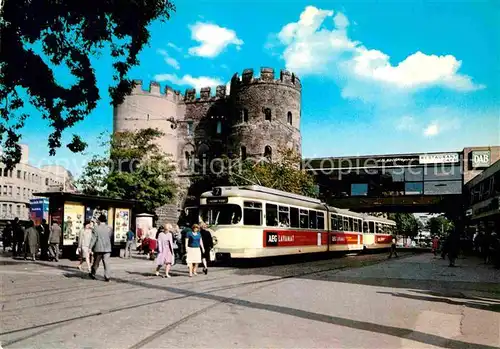 AK / Ansichtskarte Strassenbahn Koeln Hahnentor  Kat. Strassenbahn