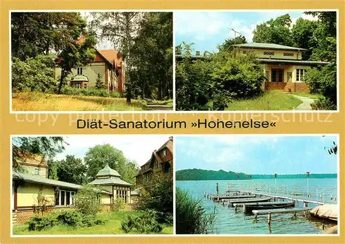 AK / Ansichtskarte Rheinsberg Diaet Sanatorium Hohenelse Bootsteg  Kat. Rheinsberg