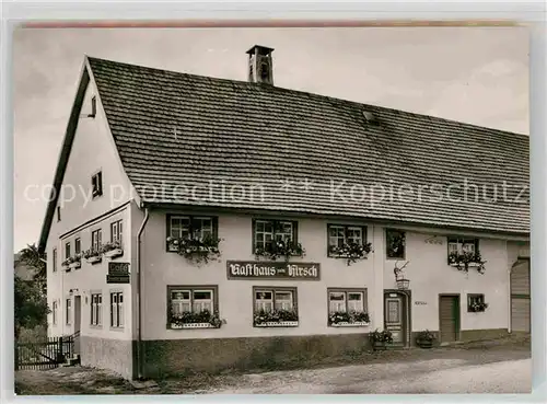 AK / Ansichtskarte Moenchweiler Gasthaus und Cafe zum Hirsch Kat. Moenchweiler