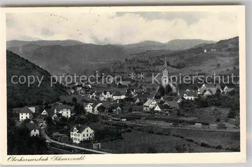 AK / Ansichtskarte Oberharmersbach Panorama Kirche Kat. Oberharmersbach