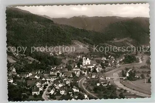 AK / Ansichtskarte Lautenbach Renchtal Panorama Wallfahrtskirche Kat. Lautenbach