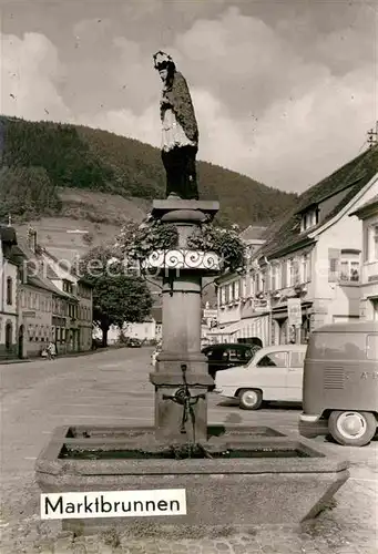 AK / Ansichtskarte Wolfach Marktbrunnen Kat. Wolfach Schwarzwald