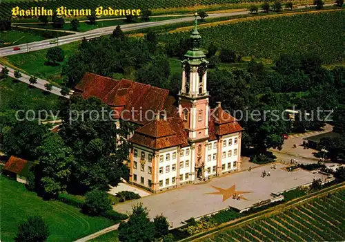 AK / Ansichtskarte Birnau Bodensee Basilika Fliegeraufnahme Kat. Uhldingen Muehlhofen