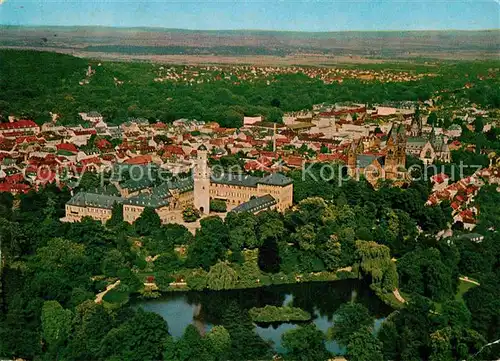 AK / Ansichtskarte Bad Homburg Schloss Kirche See Fliegeraufnahme Kat. Bad Homburg v.d. Hoehe