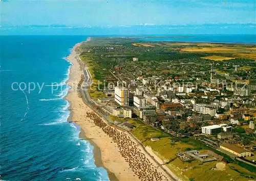 AK / Ansichtskarte Westerland Sylt Nordseeheilbad Fliegeraufnahme Kat. Westerland